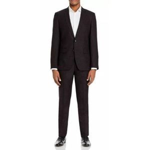 Hugo Boss Huge Genius Slim Fit Red Wool Suit Mens 36S36S 36 S 36 x 32 Unhem $895